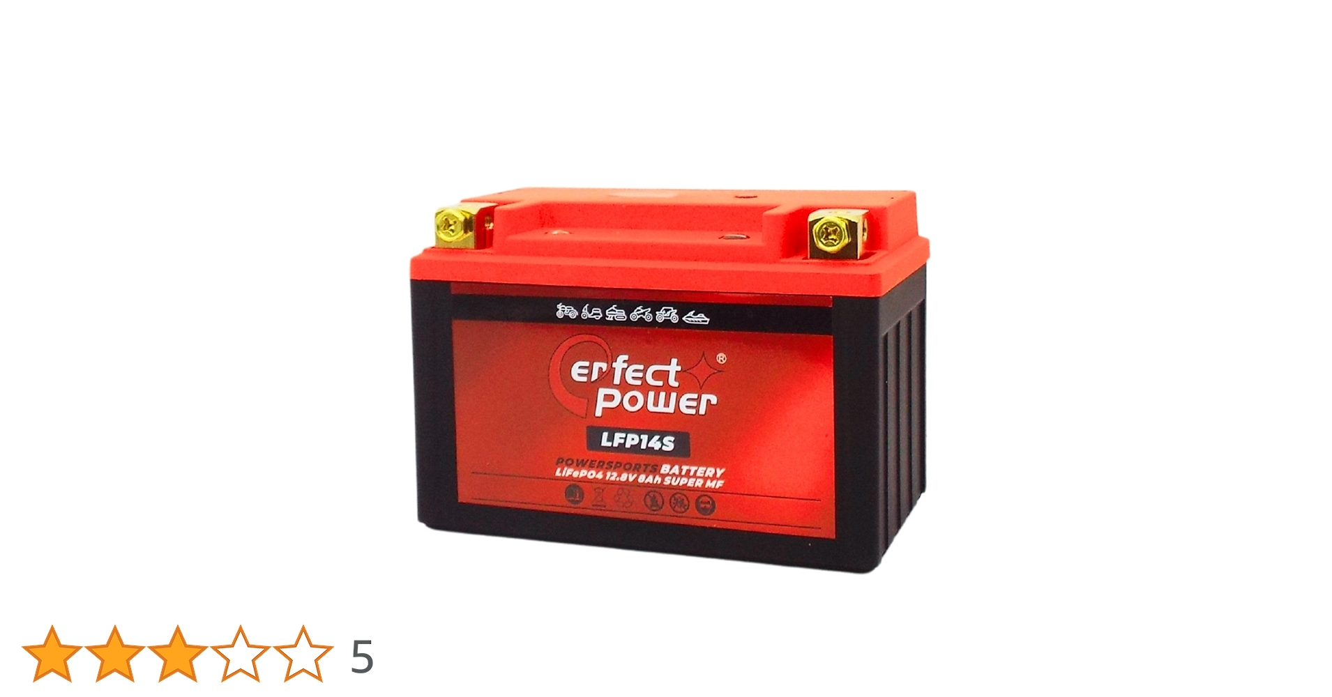 Amazon | パーフェクトパワー LFPR14S バイク用 LiFePO4 リン酸